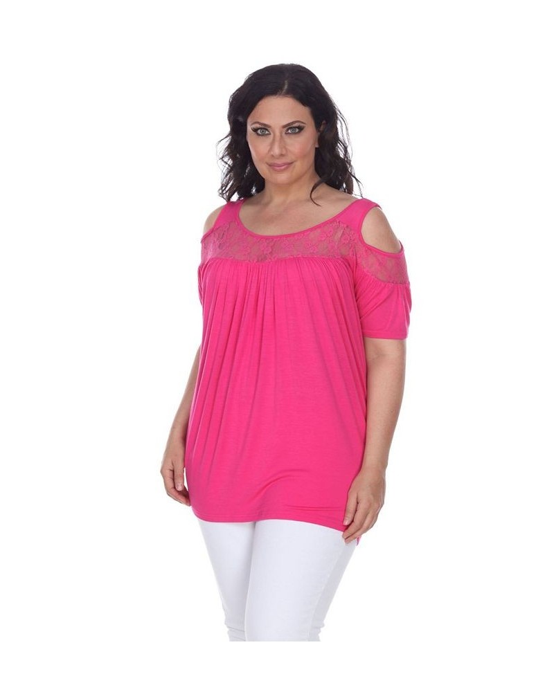 Plus Size Bexley Tunic Top Pink $28.52 Tops