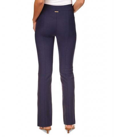 Women's Seamed Split-Hem Leggings Midnight Blue $37.84 Pants