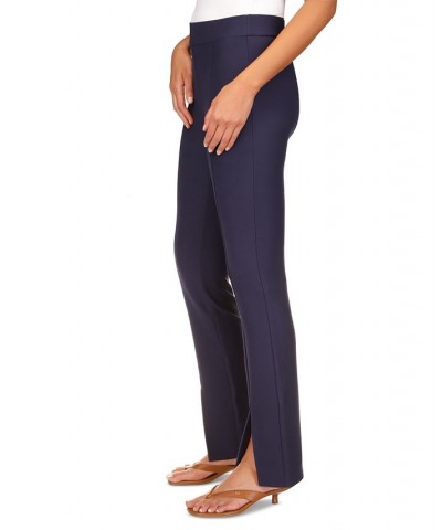 Women's Seamed Split-Hem Leggings Midnight Blue $37.84 Pants