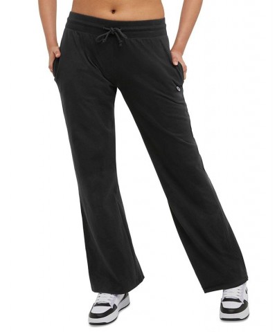 Women's Wide-Leg Drawstring T-Shirt Pants Black $14.50 Pants