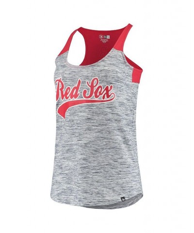 Women's Navy Boston Red Sox Space Dye Racer Back Tank Top Navy $20.00 Tops