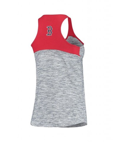 Women's Navy Boston Red Sox Space Dye Racer Back Tank Top Navy $20.00 Tops