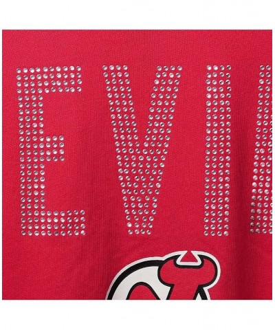 Women's Red New Jersey Devils Ultimate Fan Raglan 3/4-Sleeve V-Neck T-shirt Red $19.68 Tops