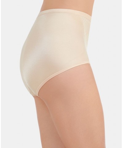 Women's Smoothing Comfort with Lace Brief Underwear Damask Neutral (Nude 5) $11.31 Panty