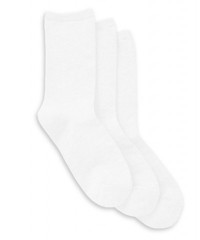 Women's Comfort Crew Socks Pack of 3 White $14.25 Socks