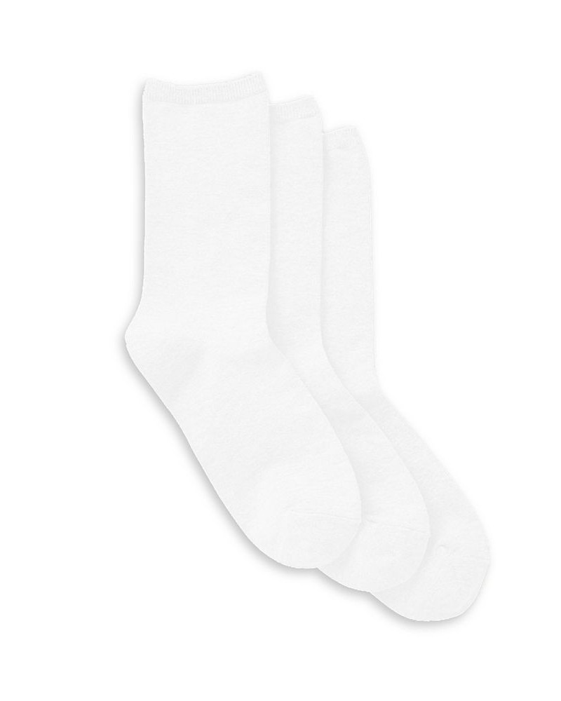 Women's Comfort Crew Socks Pack of 3 White $14.25 Socks