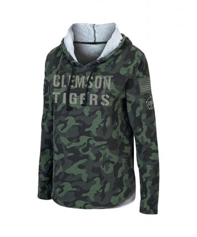 Women's Camo Clemson Tigers OHT Military-Inspired Appreciation Hoodie Long Sleeve T-shirt Camo $25.64 Tops