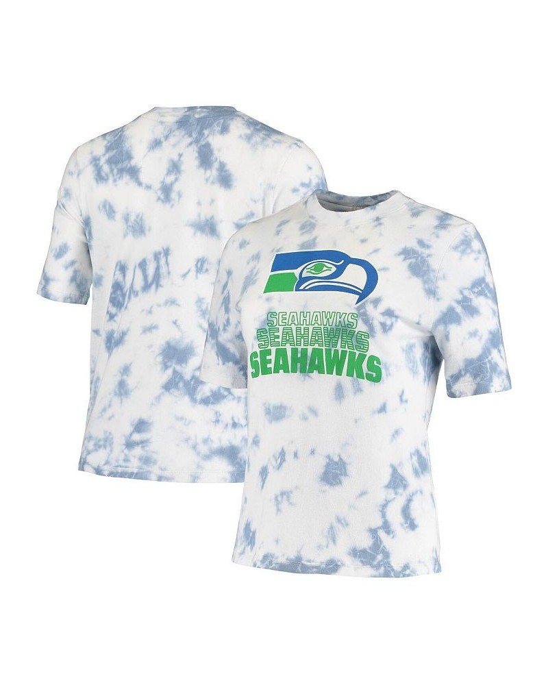 Women's Royal Seattle Seahawks Team Spirit Tie-Dye T-shirt Royal $27.49 Tops