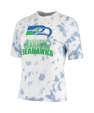 Women's Royal Seattle Seahawks Team Spirit Tie-Dye T-shirt Royal $27.49 Tops