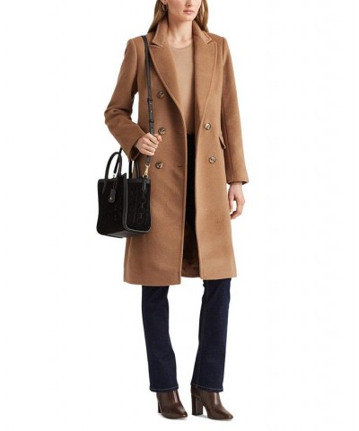 Women's Double-Breasted Walker Coat Brown $144.00 Coats