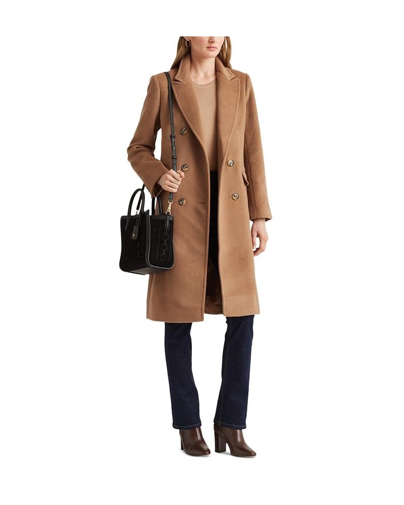 Women's Double-Breasted Walker Coat Brown $144.00 Coats